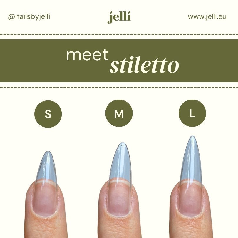 jellí - short stiletto soft gel tips