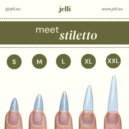 [PRECOMANDA] jellí - stiletto extra lung soft gel tips