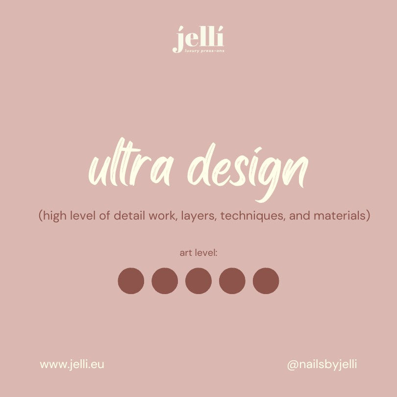 design ultra set unghii press-on custom de lux