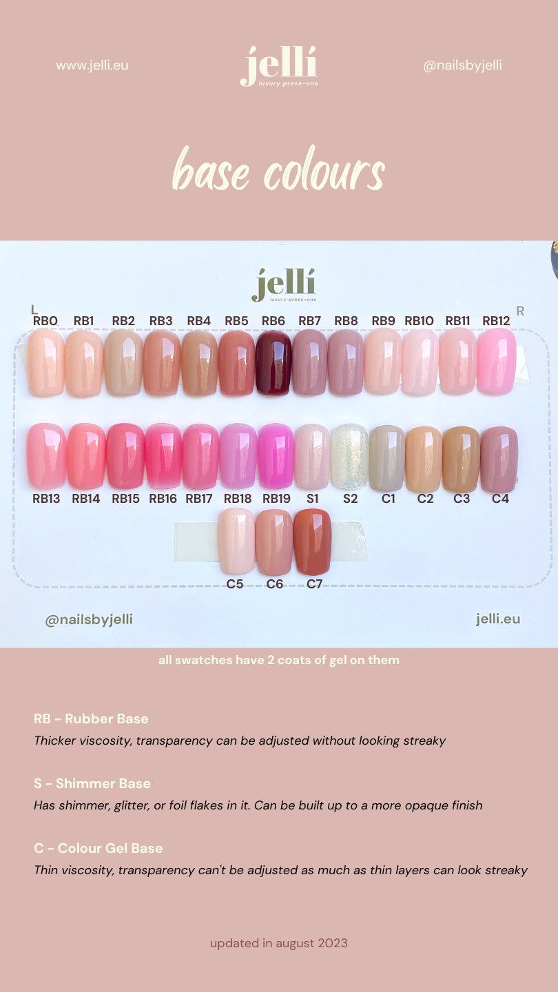 3 solid colour bundle custom press-on nails set - Jellí